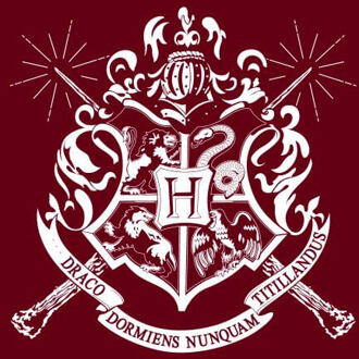 Harry Potter Hogwarts House Crest Women's T-Shirt - Burgundy - L - Burgundy