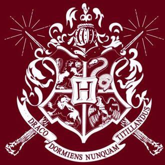 Harry Potter Hogwarts House Crest Women's T-Shirt - Burgundy - S Rood