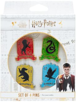 Harry Potter Hogwarts Houses Set Of 4 Pins