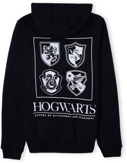 Harry Potter Hogwarts Kids' Hoodie - Black - 134/140 (9-10 jaar) - Zwart - L