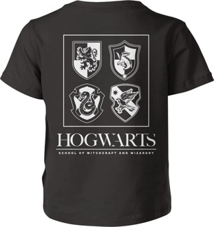 Harry Potter Hogwarts Kids' T-Shirt - Black - 98/104 (3-4 jaar) - Zwart - XS