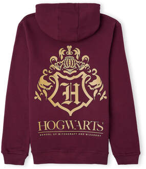 Harry Potter Hogwarts Signature Unisex Hoodie - Burgundy - XL - Burgundy