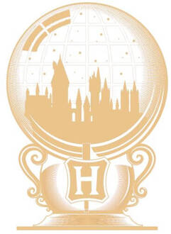 Harry Potter Hogwarts Snowglobe dames t-shirt - Wit - L