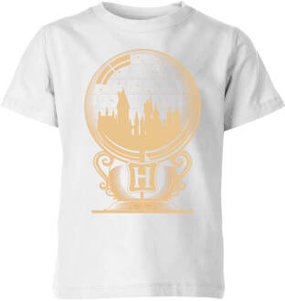 Harry Potter Hogwarts Snowglobe kinder t-shirt - Wit - 98/104 (3-4 jaar) - Wit