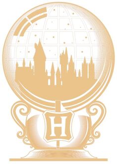 Harry Potter Hogwarts Snowglobe t-shirt - Wit - 5XL