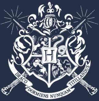 Harry Potter Hogwarts T-shirt - Navy - XXL Blauw