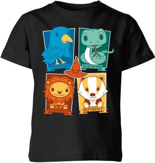 Harry Potter House T-Shirt Kids' T-Shirt - Black - 122/128 (7-8 jaar) Zwart - M