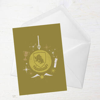 Harry Potter Hufflepuff Christmas Greetings Card - Standard Card