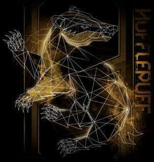 Harry Potter Hufflepuff Geometric trui - Zwart - L