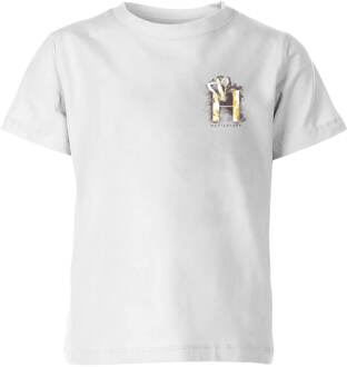 Harry Potter Hufflepuff Kids' T-Shirt - White - 122/128 (7-8 jaar) Wit - M