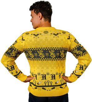 Harry Potter Hufflepuff Quidditch Knitted Christmas Jumper - XS