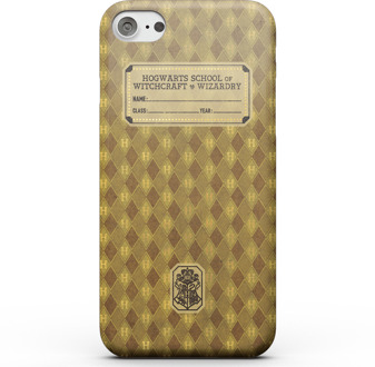 Harry Potter Hufflepuff Text Book telefoonhoesje - iPhone 5/5s - Snap case - mat