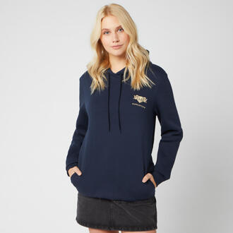 Harry Potter Hufflepuff Unisex Embroidered Hoodie - Navy - M Blauw