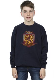Harry Potter Jongens Gryffindor borstembleem Sweatshirt (Marineblauw) Navy - 5-6J / 110-116cm