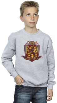 Harry Potter Jongens Gryffindor borstembleem Sweatshirt (Sportgrijs) - maat 5-6J / 110-116cm Lichtgrijs