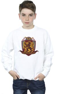Harry Potter Jongens Gryffindor borstembleem Sweatshirt (Wit) - 3-4J / 98-104cm