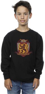 Harry Potter Jongens Gryffindor borstembleem Sweatshirt (Zwart) - 3-4J / 98-104cm