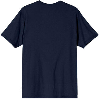 Harry Potter Jongens Hogwarts Crest Goud Inkt T-Shirt (Marineblauw) Navy - 12-13J / 152-158cm