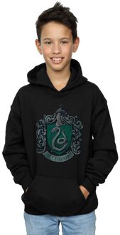 Harry Potter Jongens Slytherin Katoenen Hoodie (Zwart) - maat 12-13J / 152-158cm