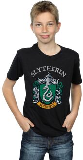 Harry Potter Jongens Slytherin T-shirt (Zwart) - 12-13J / 152-158cm