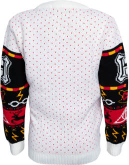 Harry Potter Kids Christmas Knitted Jumper - Red - M Rood