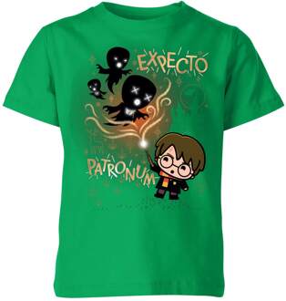 Harry Potter Kids Expecto Patronum Kids' T-Shirt - Green - 110/116 (5-6 jaar) Groen - S