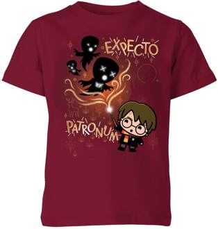 Harry Potter Kids Expecto Patronum kinder t-shirt - Burgundy - 122/128 (7-8 jaar) Wijnrood - M