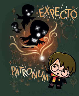 Harry Potter Kids Expecto Patronum Men's T-Shirt - Green - L - Groen