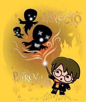 Harry Potter Kids Expecto Patronum Men's T-Shirt - Yellow - S Geel