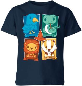 Harry Potter Kids Hogwarts Houses kinder t-shirt - Navy - 110/116 (5-6 jaar) - S