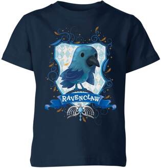 Harry Potter Kids Ravenclaw Crest kinder t-shirt - Navy - 110/116 (5-6 jaar) - S