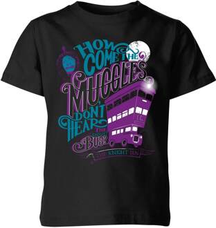 Harry Potter Knight Bus kinder t-shirt - Zwart - 134/140 (9-10 jaar)