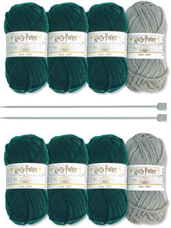 Harry Potter Knitting Kit Slouch Socks and Mittens Slytherin