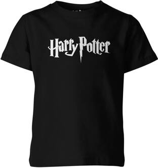 Harry Potter Logo Kinder T-shirt - Zwart - 134/140 (9-10 jaar)