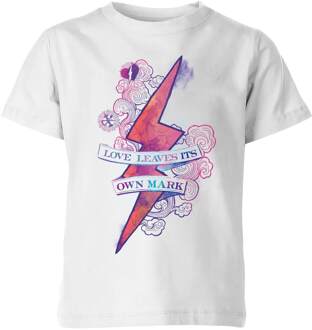 Harry Potter Love Leaves Its Own Mark kinder t-shirt - Wit - 110/116 (5-6 jaar) - S