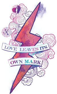 Harry Potter Love Leaves Its Own Mark t-shirt - Wit - XL