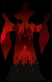 Harry Potter McGonagall Silhouet t-shirt - Zwart - 3XL