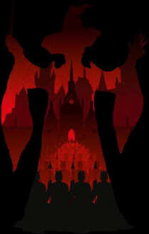 Harry Potter McGonagall Silhouet trui - Zwart - XXL