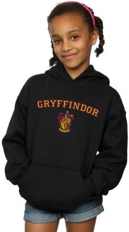 Harry Potter Meisjes Gryffindor Crest Hoodie (Zwart) - maat 5-6J / 110-116cm