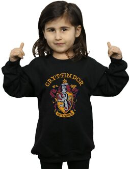 Harry Potter Meisjes Gryffindor Katoenen Sweatshirt (Zwart) - maat 12-13J / 152-158cm
