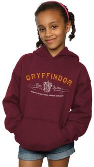 Harry Potter Meisjes Gryffindor Team Zwerkbal Hoodie (Bourgondië) - maat 12-13J / 152-158cm Bourgogne