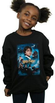 Harry Potter Meisjes Sweatshirt Steen der Wijzen (Zwart) - 5-6J / 110-116cm