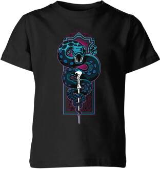 Harry Potter Nagini Neon kinder t-shirt - Zwart - 122/128 (7-8 jaar)