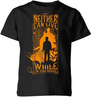 Harry Potter Neither Can Live kinder t-shirt - Zwart - 110/116 (5-6 jaar)