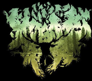 Harry Potter Patronus Lake dames t-shirt - Zwart - 3XL