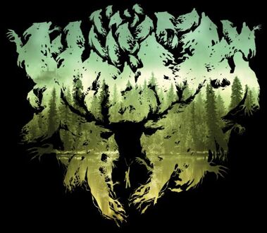 Harry Potter Patronus Lake t-shirt - Zwart - XXL