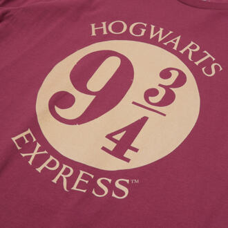 Harry Potter Platform 9 3/4 T-shirt - Wijnrood - XXL