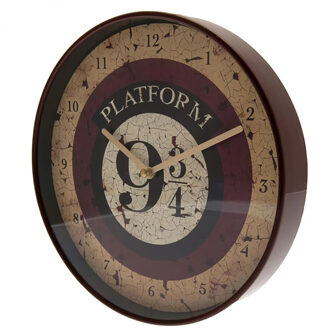 Harry Potter Platform 9 3/4 Wandklok (Crème/Bruin)