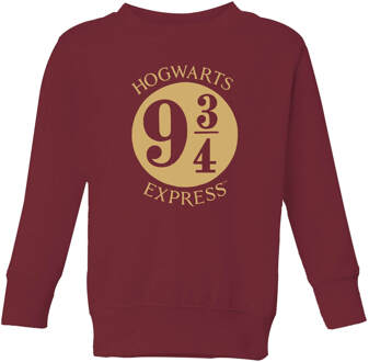 Harry Potter Platform Kids' Sweatshirt - Burgundy - 110/116 (5-6 jaar) - Burgundy