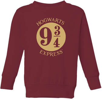 Harry Potter Platform Kids' Sweatshirt - Burgundy - 134/140 (9-10 jaar) Rood - L
